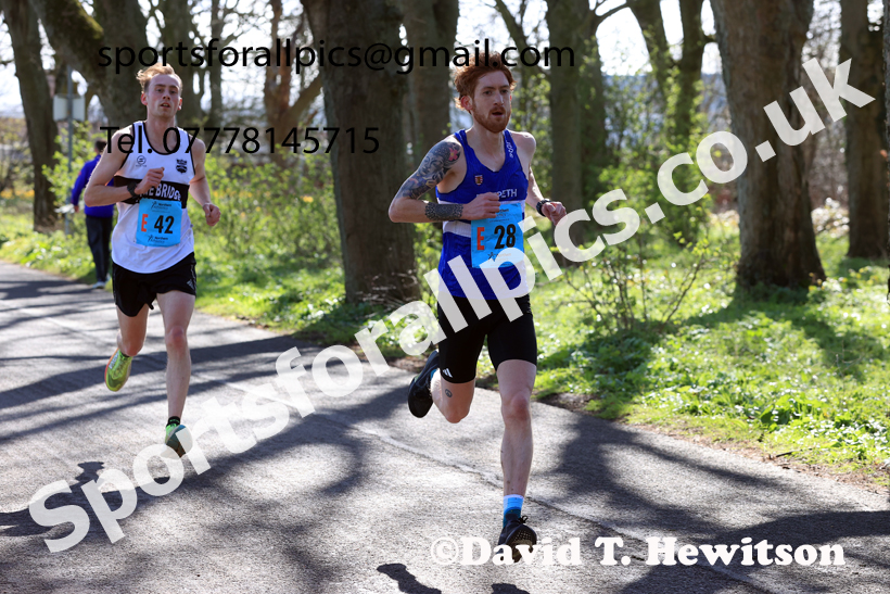 Senior Mens 12 Stage Road Relay, 2026 Northern Mens 12 and Womens 6 Stage Road Relays and Young Athletes 5k, Sheepmount Stadium, Carlisle. Photo: David T. Hewitson/Sports for All Pics